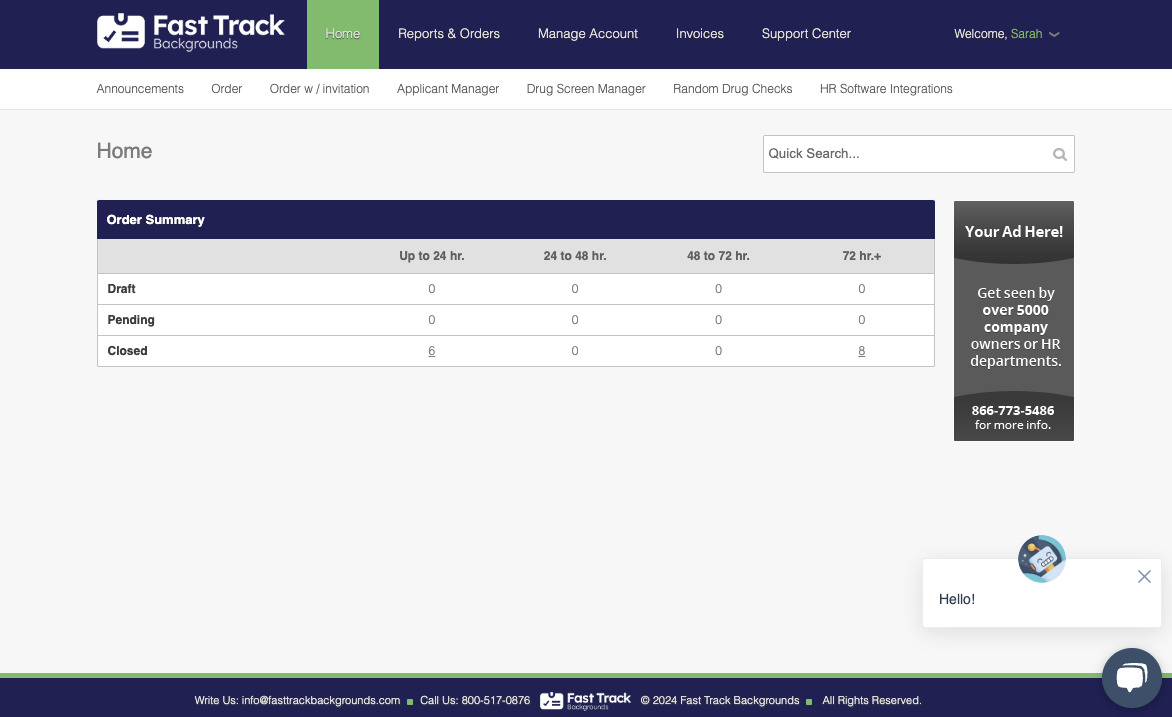 Take a Tour - Fast Track Backgrounds
