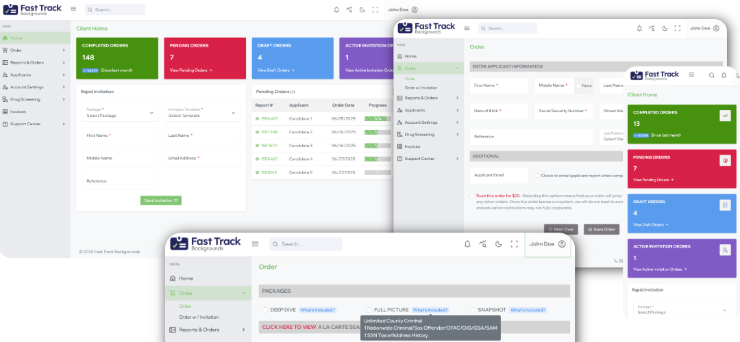 Fast Track Backgrounds Platform Fast Track Backgrounds Platform
